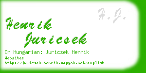 henrik juricsek business card